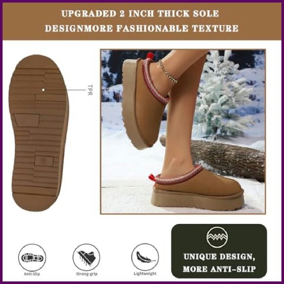 Women's Platform Slippers Memory Foam Arch Support Non-Slip Sole - Picture 5 of 7